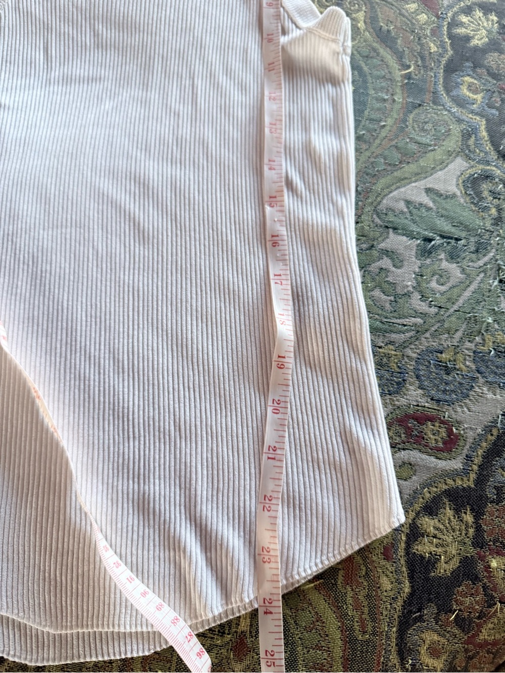 Zara White Ribbed Tank Top - Picture 6 of 6